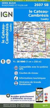 le Cateau-Cambrésis.Caudry 1:25 000