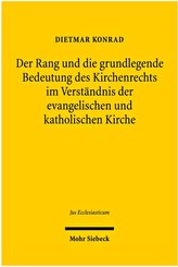 Der Rang und die grundlegende Bedeutung des Kirchenrechts im Verständnis der evangelischen und katholischen Kirche