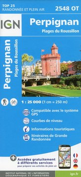 Perpignan.Plages du Roussillon 1:25 000