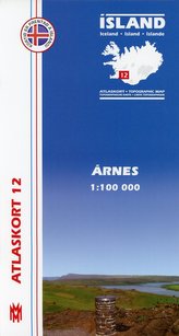 Island Atlaskort 12 Arnes 1:100.000