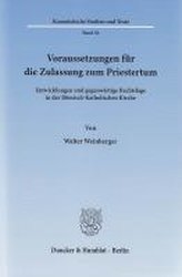 Voraussetzungen für die Zulassung zum Priestertum