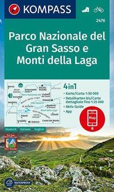 KOMPASS Wanderkarte Parco Nazionale del Gran Sasso e Monti della Laga 1:50 000