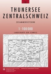 Swisstopo 1 : 100 000 Thunersee Zentralschweiz
