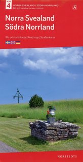 Norra Svealand-Södra Norrland Bil & Turistkarta Nr 4 1:250 000
