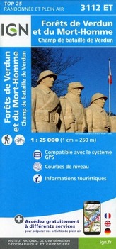 Forets de Verdun et du Mort-Homme 1 : 25 000