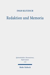 Redaktion und Memoria