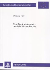 Eine Bank als Anstalt des öffentlichen Rechts