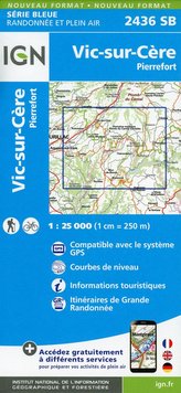 Vic-sur-Cère-Pierrefort 1:25 000