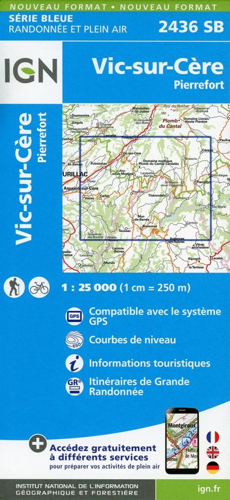 Vic-sur-Cère-Pierrefort 1:25 000 Vic-sur-Cère-Pierrefort 1:25 000