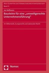 Bausteine für eine umweltgerechte Unternehmensführung
