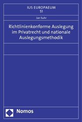 Richtlinienkonforme Auslegung im Privatrecht und nationale Auslegungsmethodik