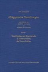 Totenliturgien und Totensprüche in Grabinschriften des Neuen Reiches