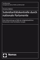 Subsidiaritätskontrolle durch nationale Parlamente