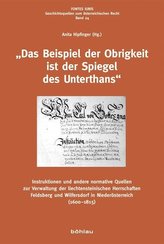 Das Beispiel der Obrigkeit ist der Spiegel des Unterthans