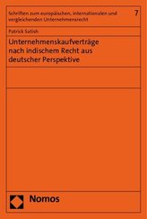 Unternehmenskaufverträge nach indischem Recht aus deutscher Perspektive
