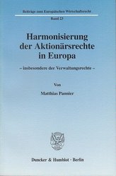 Harmonisierung der Aktionärsrechte in Europa -