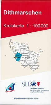 Dithmarschen Kreiskarte 1 : 100 000