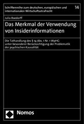 Das Merkmal der Verwendung von Insiderinformationen