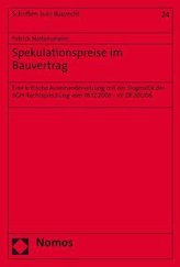 Spekulationspreise im Bauvertrag