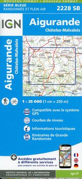 Aigurande.Châtelus-Malvaleix 1:25 000