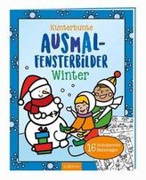 Kunterbunte Ausmal-Fensterbilder - Winter