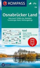 KOMPASS Wanderkarte Osnabrücker Land 1 : 50 000