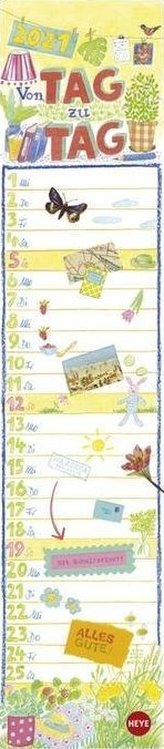 Gabi Kohwagner Streifenkalender Tag für Tag 2021