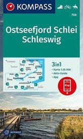 KOMPASS Wanderkarte Ostseefjord Schlei, Schleswig 1:35 000