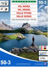 Val Maira - Val Grana - Valle Stura di Demonte - Valle Gesso 1 : 50 000