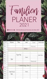 Tropical Leaves Familienplaner XL Kalender 2021