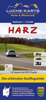Luchskarte Harz  Auto & Motorrad 1 : 125 000