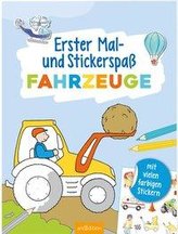 Erster Mal- und Stickerspaß Fahrzeuge