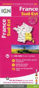 France Sud-Est 1:320 000