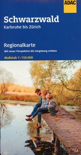 ADAC Regionalkarte Blatt 14 Schwarzwald Karlsruhe bis Zürich 1:150 000