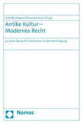 Antike Kultur - Modernes Recht
