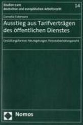 Ausstieg aus Tarifverträgen des öffentlichen Dienstes