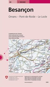 Swisstopo 1 : 100 000 Besancon