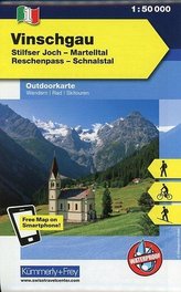 KuF Italien Outdoorkarte 01 Vinschgau 1 : 50.000