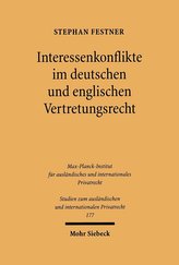 Interessenkonflikte im deutschen und englischen Vertretungsrecht