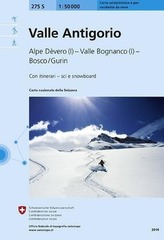 Swisstopo 1 : 50 000 Valle Antigorio Skiroutenkarte