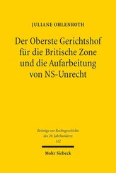Der Oberste Gerichtshof für die Britische Zone und die Aufarbeitung von NS-Unrecht