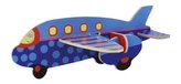 RoboTime Dřevěné sřední 3D puzzle letadlo