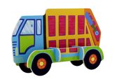 RoboTime Dřevěné sřední 3D puzzle nákladní auto