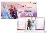 DISNEY Frozen (čtrnáctidenní) - stolní kalendář 2021