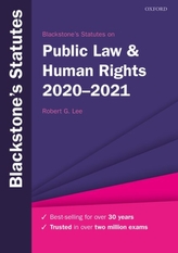  Blackstone\'s Statutes on Public Law & Human Rights 2020-2021