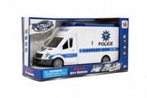 Auto policie plast 28cm na setrvačník na baterie se zvukem se světlem v krabici 32x18x12cm