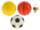 Míček 4,5cm sportovní 3ks v síťce