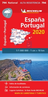  Spain & Portugal - High Resistance National Map 794