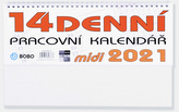 Pracovní Midi 14denní kalendář - stolní kalendář 2021
