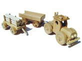 Ceeda Cavity - dřevěné auto - Traktor s vlečkou - velký